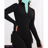 1552 سرهمی اورال اوورال فینگری زیپدار فانریپ پنبه کبریتی قد 135 فری سایز 36 تا 44 تن شیک