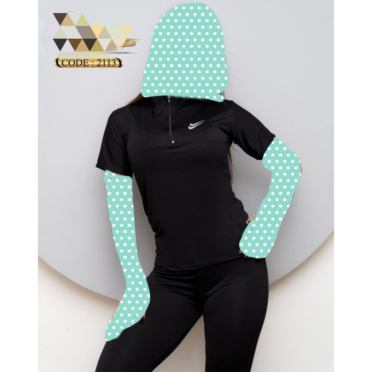 2113 بلوز نیم زیپ نیمزیپ آستین کوتاه فلامنت عالی بیگ سایز بزرگ فری سایز 44 تا 48 تن شیک