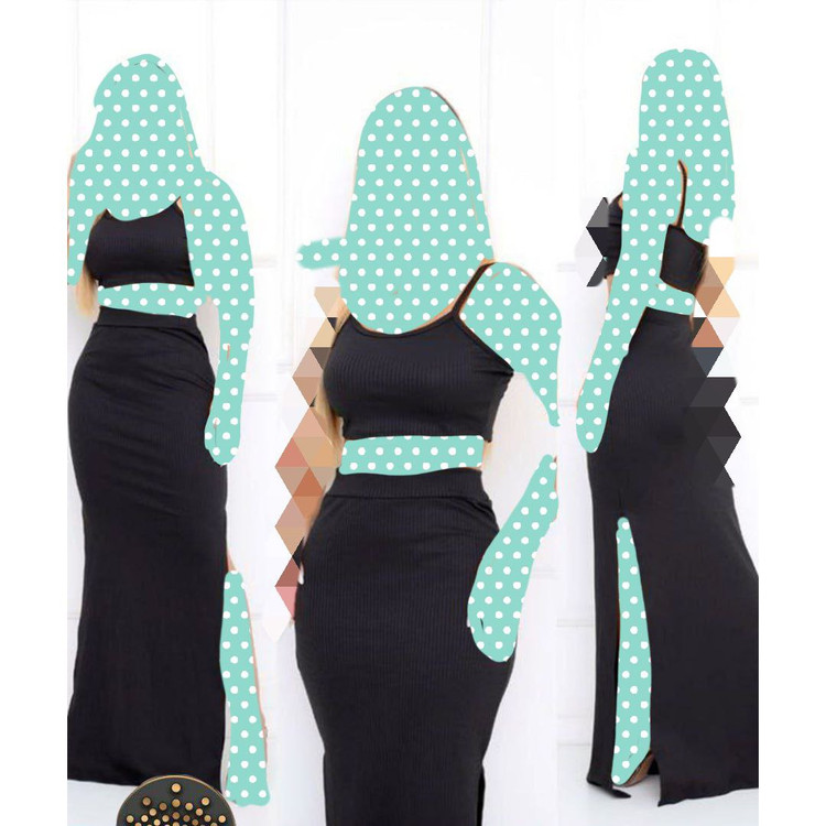 20257 ست نیم تنه نیمتنه و دامن بلند مجلسی فانریپ کبریتی فری سایز ۳۶ تا ۴۲ تن شیک