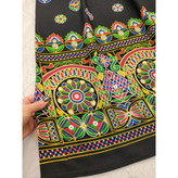 041101 دامن نخی چاپی طرح آینه قد ۱۰۰ فری سایز ۳۸ تا ۶۰ تن شیک