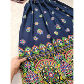 041101 دامن نخی چاپی طرح آینه قد ۱۰۰ فری سایز ۳۸ تا ۶۰ تن شیک