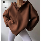 60804 هودی یقه بلیطی دورس کرکی فری سایز 36 تا 44 تن شیک