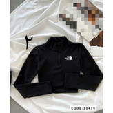 30420 کراپ نیمتنه زیپی آستین شصتی فینگری کبریتی فری سایز ۳۶ تا ۴۲ تن شیک