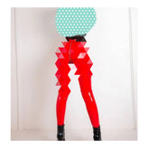 022 شلوار لگ لاتکس ترک براق کمر گنی پشت زیپ دار قد ۹۲ در ۲ سایزبندی تن شیک