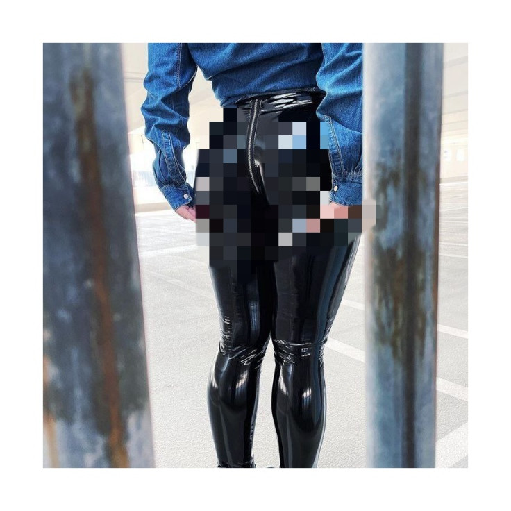 022 شلوار لگ لاتکس ترک براق کمر گنی پشت زیپ دار قد ۹۲ در ۲ سایزبندی تن شیک