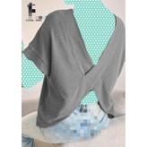 تیشرت تونیک بلوز شومیز پشت هفتی مراکشی بیسکوییتی فری سایز ۳۸ تا ۴۴ تن شیک