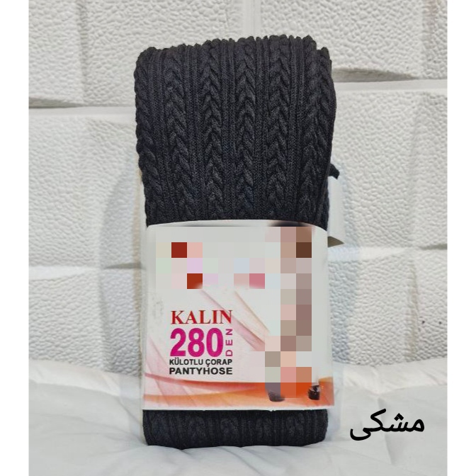 جوراب شلواری بافت‌ گندمی  بیگ سایز فری ۳۶ تا ۵۲ تن شیک