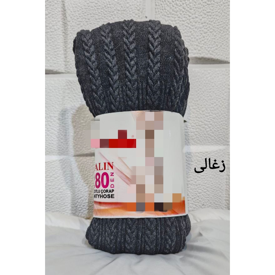 جوراب شلواری بافت‌ گندمی  بیگ سایز فری ۳۶ تا ۵۲ تن شیک