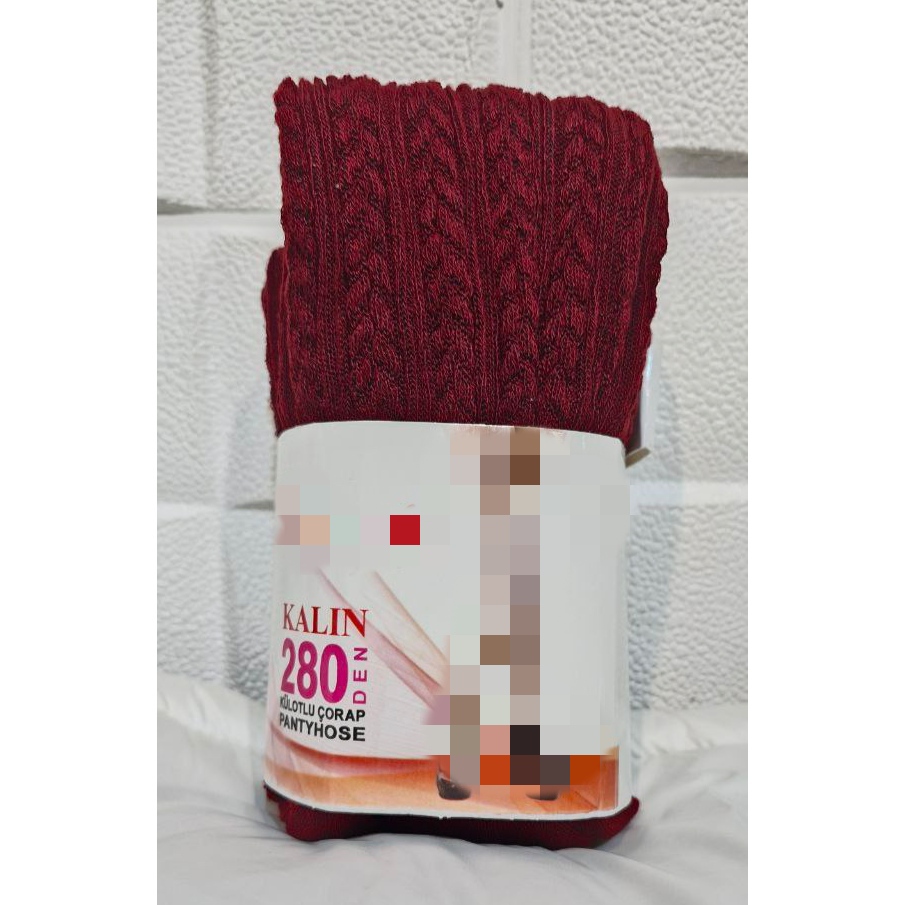 جوراب شلواری بافت‌ گندمی  بیگ سایز فری ۳۶ تا ۵۲ تن شیک