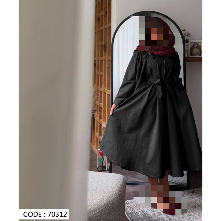 70312 کت و سارافون سارافن جنس جین تنسل فری سایز ۳۸ تا ۴۶ تن شیک