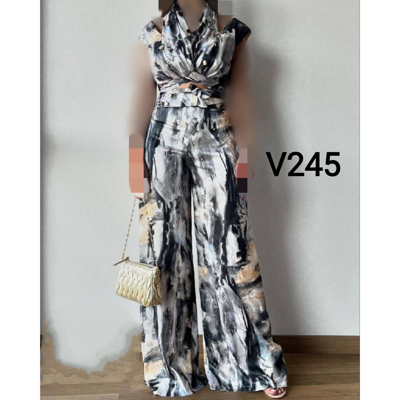 V245 اورال اوورال سرهمی یکسره مجلسی فلامنت نرم و لطیف فری سایز ۳۶ تا ۴۴ تن شیک