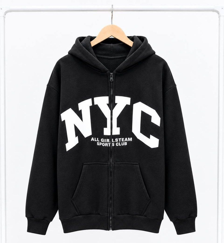BT سویشرت NYC و NEW YORK فلامنت داخل کرکی فری سايز از 36 تا 44 عرض 55 قد 70 تن شیک ❌ارسال فقط بصورت تیپاکس یا پیک برای تهران است.لطفا هنگام ثبت سفارش گزینه تیپاکس یا پیک را انتخاب کنید